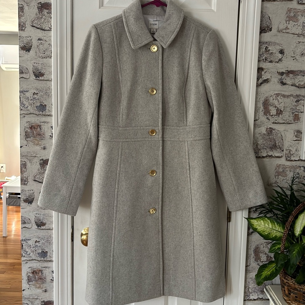 Jcrew Wool Blend Lady Day Coat